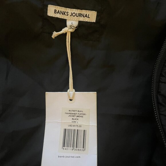 Banks Journal Fahrenheit Hooded Puffer Jacket – Men’s L, W/ Tags - Free Shipping - Picture 3 of 6